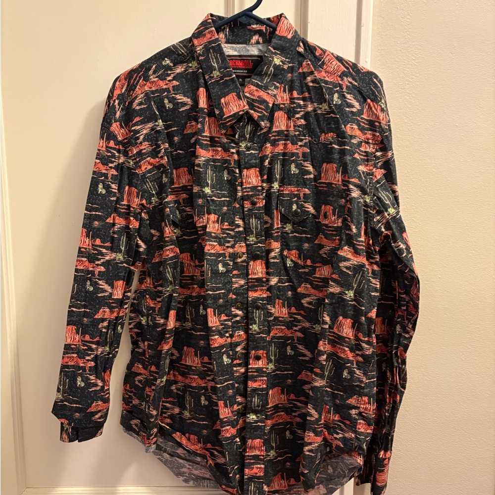 Dale Brisby Rock & Roll Denim western snap shirt